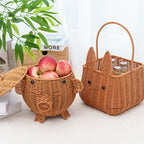 Decorative Animal-Shaped Woven Storage Basket | Kelmera