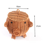 Decorative Animal-Shaped Woven Storage Basket | Kelmera