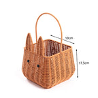 Decorative Animal-Shaped Woven Storage Basket | Kelmera