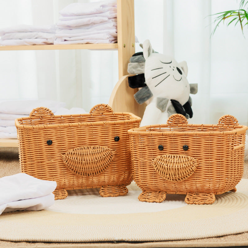 Decorative Animal-Themed Storage Basket | Kelmera