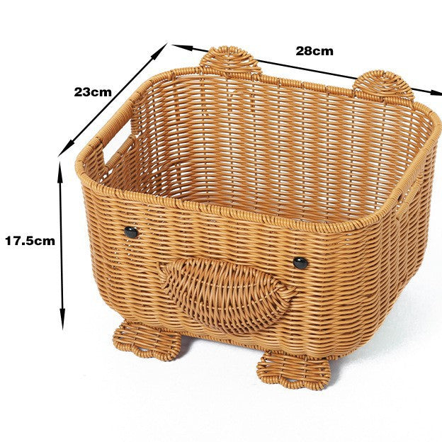 Decorative Animal-Themed Storage Basket | Kelmera