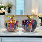 Decorative Apple Figure with Artistic Design | Kelmera