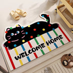 Decorative Area Rug Black | Kelmera