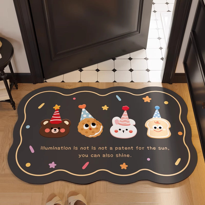 Decorative Area Rug Black | Kelmera
