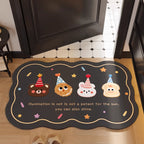 Decorative Area Rug Black | Kelmera