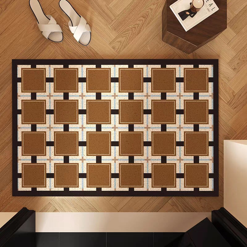 Decorative Area Rug Orange Green | Kelmera