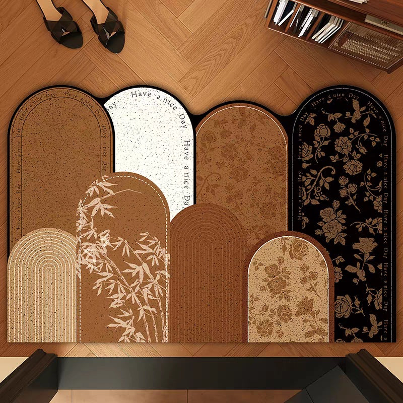 Decorative Area Rug Orange Green | Kelmera