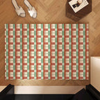 Decorative Area Rug Orange Green | Kelmera