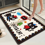 Decorative Area Rug Pink Red | Kelmera