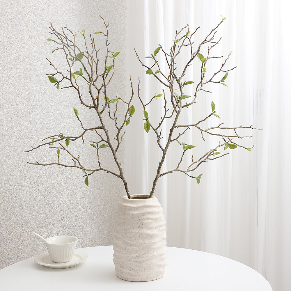Decorative Art Branch with Natural Leaves | Kelmera