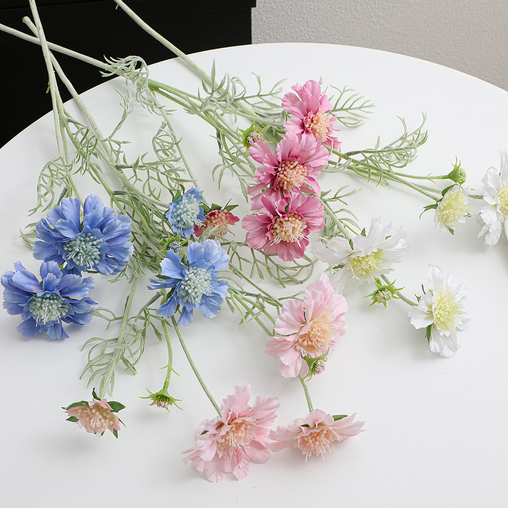 Decorative Artificial Flower Bouquet Blue Cream | Kelmera