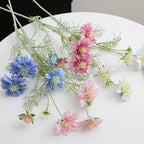 Decorative Artificial Flower Bouquet Blue Cream | Kelmera