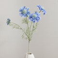 Decorative Artificial Flower Bouquet Blue Cream | Kelmera