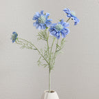 Decorative Artificial Flower Bouquet Blue Cream | Kelmera