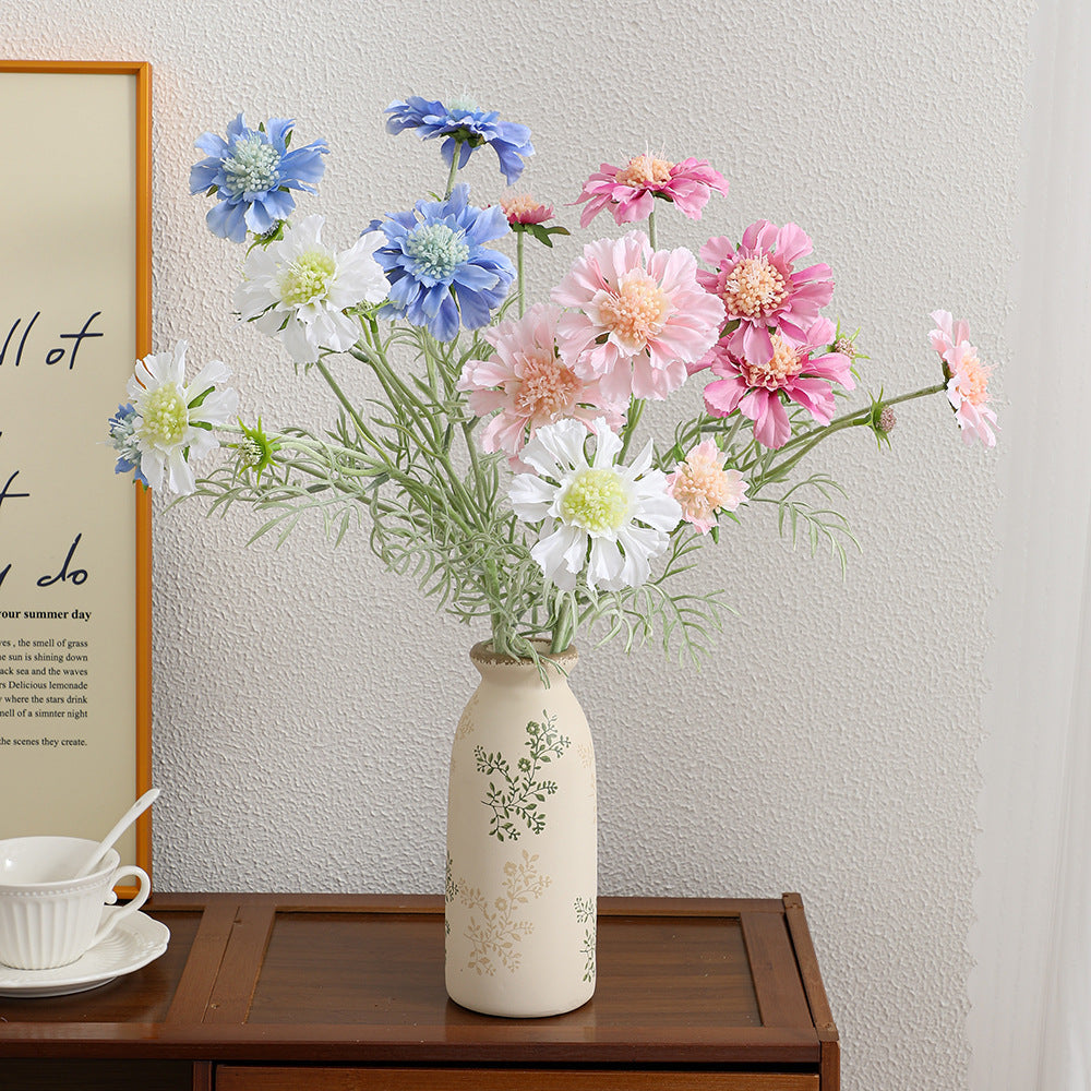 Decorative Artificial Flower Bouquet Blue Cream | Kelmera