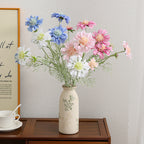 Decorative Artificial Flower Bouquet Blue Cream | Kelmera