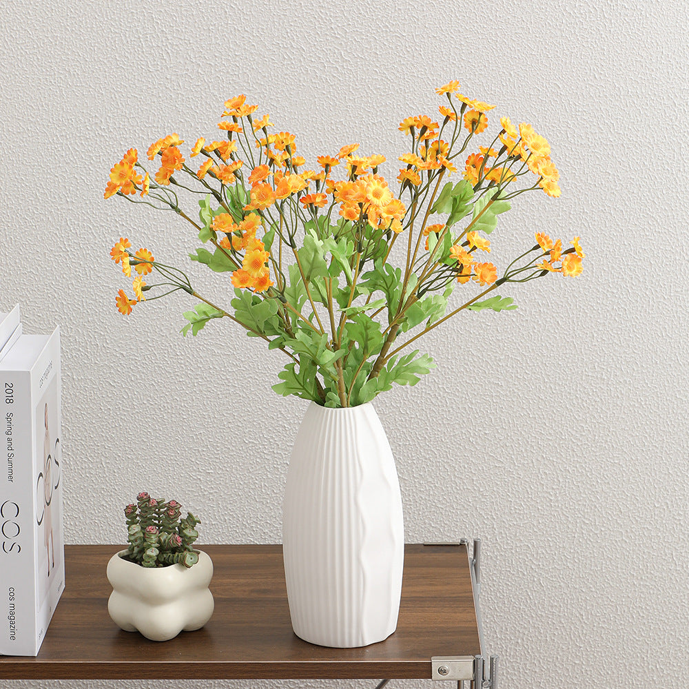 Decorative Artificial Flower Bouquet White Yellow | Kelmera