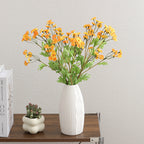 Decorative Artificial Flower Bouquet White Yellow | Kelmera