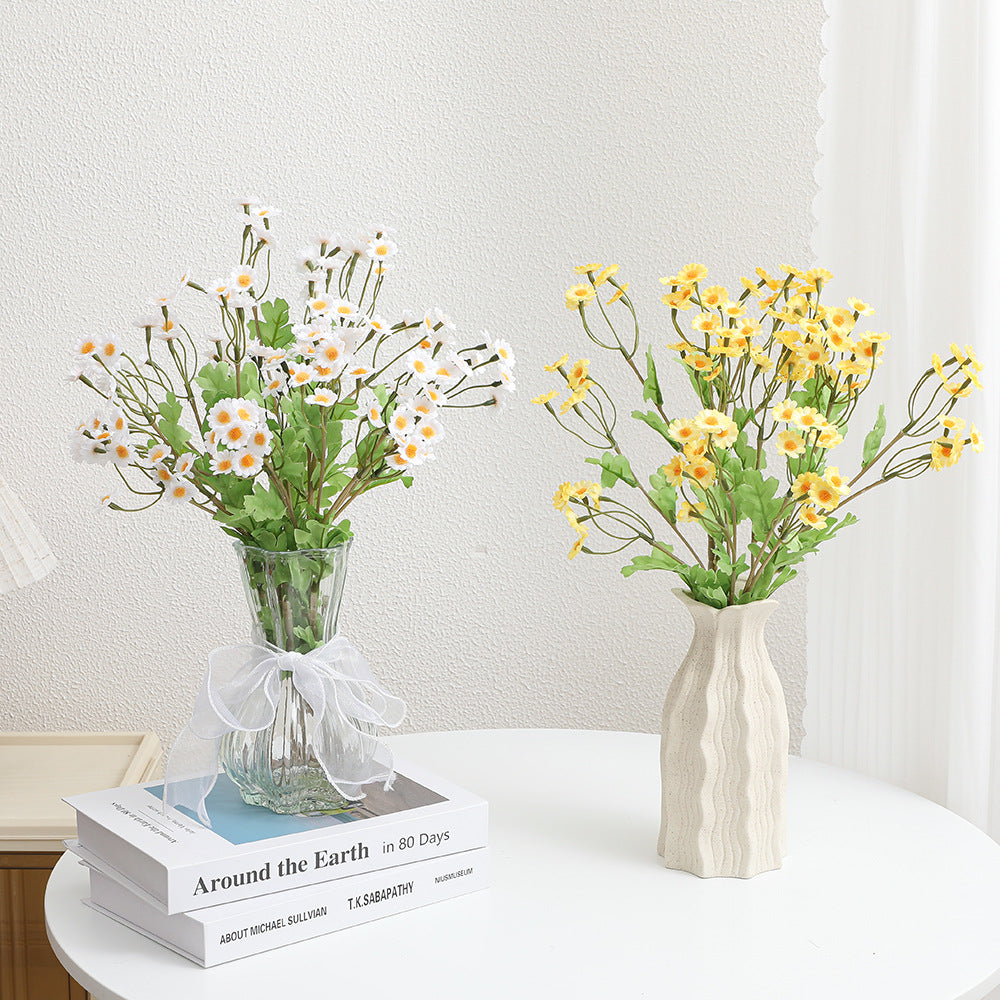 Decorative Artificial Flower Bouquet White Yellow | Kelmera