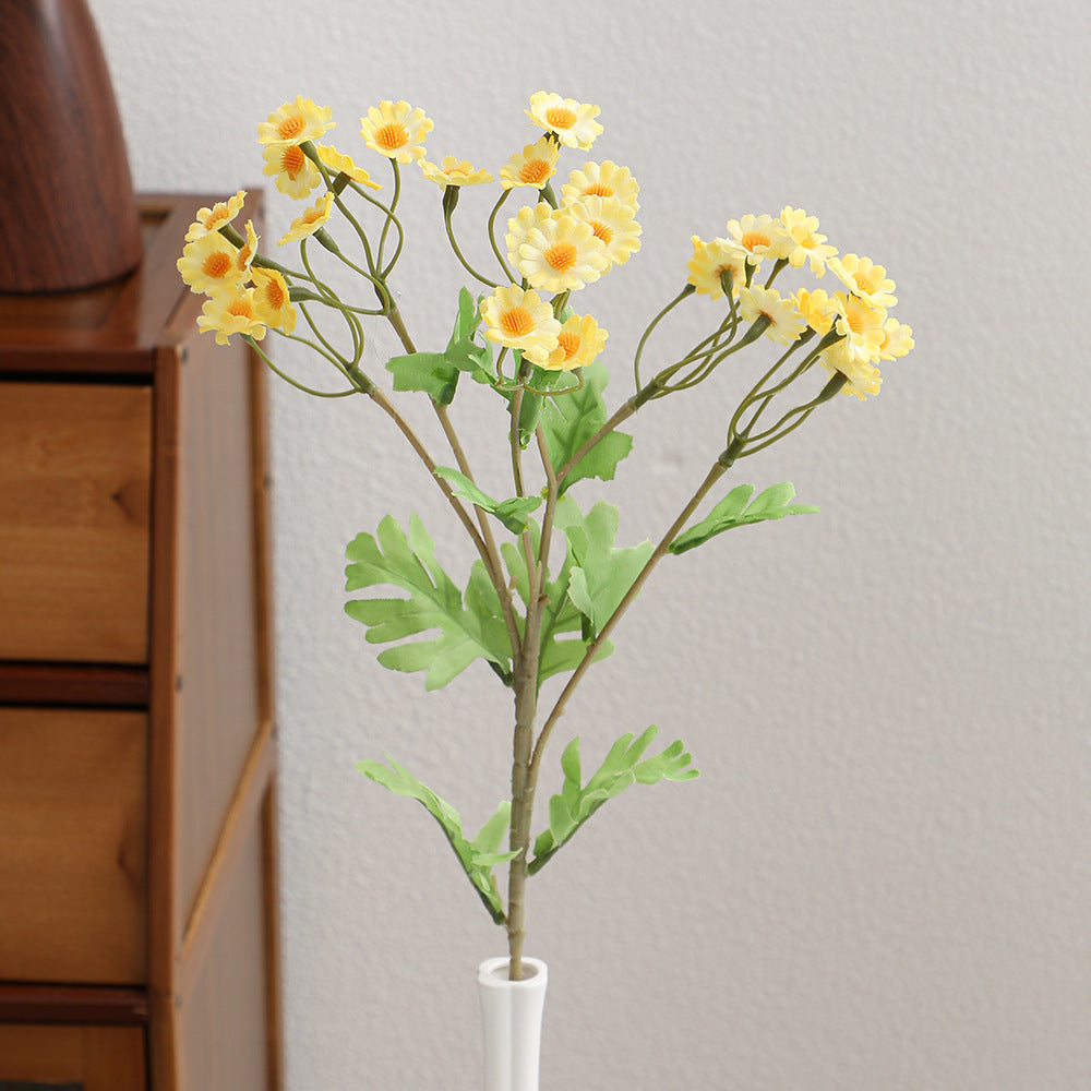 Decorative Artificial Flower Bouquet White Yellow | Kelmera