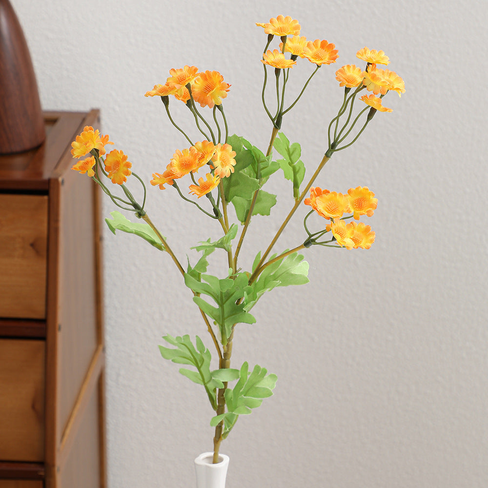 Decorative Artificial Flower Bouquet White Yellow | Kelmera