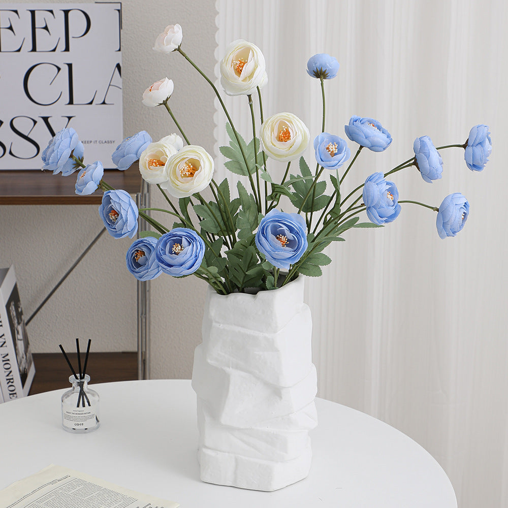 Decorative Artificial Flower Bouquet with Intricately Detailed Ranunculus | Kelmera