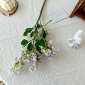 Decorative Artificial Flower Branch Light Lilac White | Kelmera