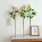 Decorative Artificial Flower Branch Light Lilac White | Kelmera