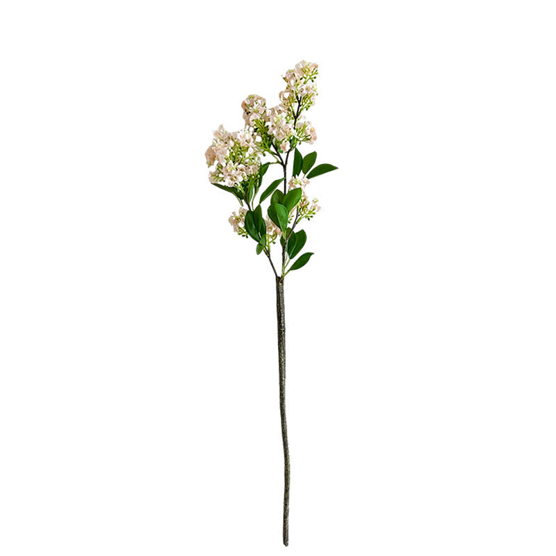 Decorative Artificial Flower Branch Light Lilac White | Kelmera