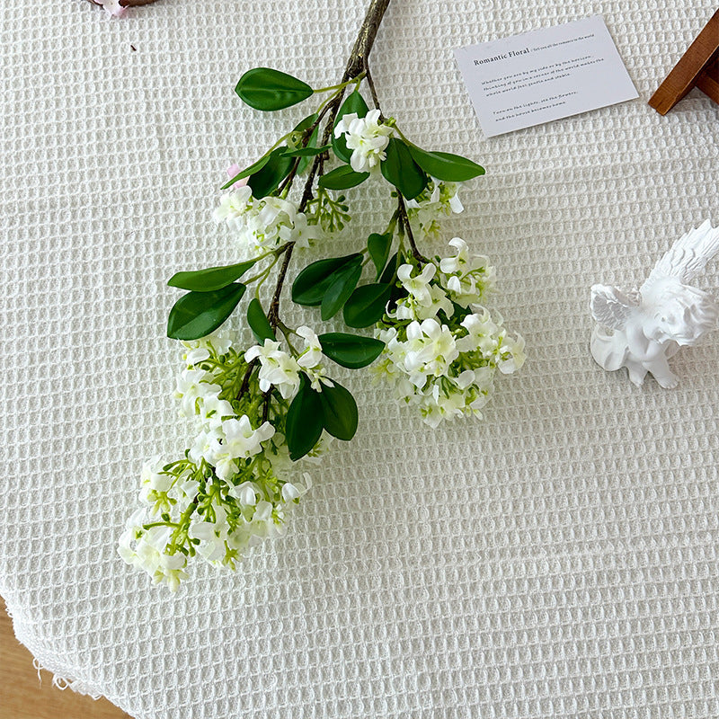 Decorative Artificial Flower Branch Light Lilac White | Kelmera
