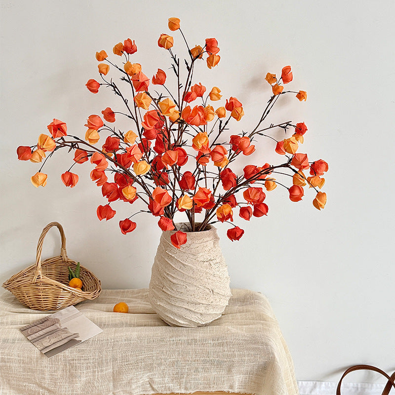 Decorative Artificial Flower Branch Orange | Kelmera