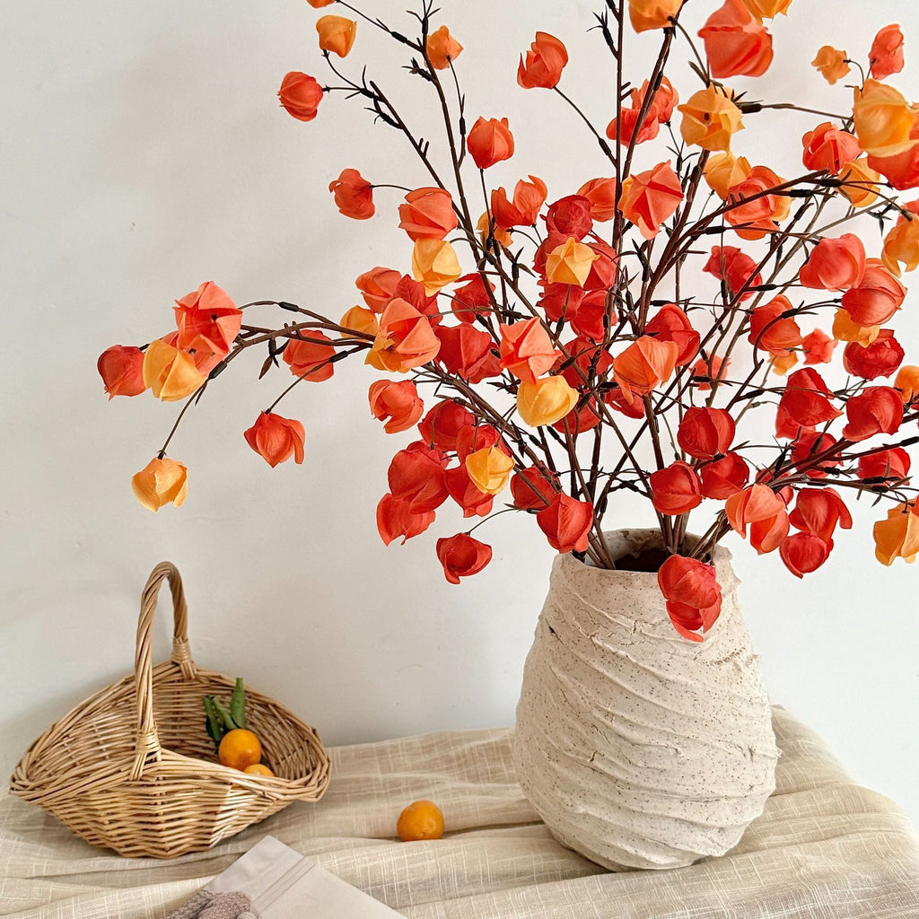 Decorative Artificial Flower Branch Orange | Kelmera