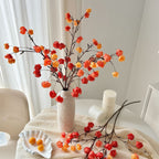 Decorative Artificial Flower Branch Orange | Kelmera