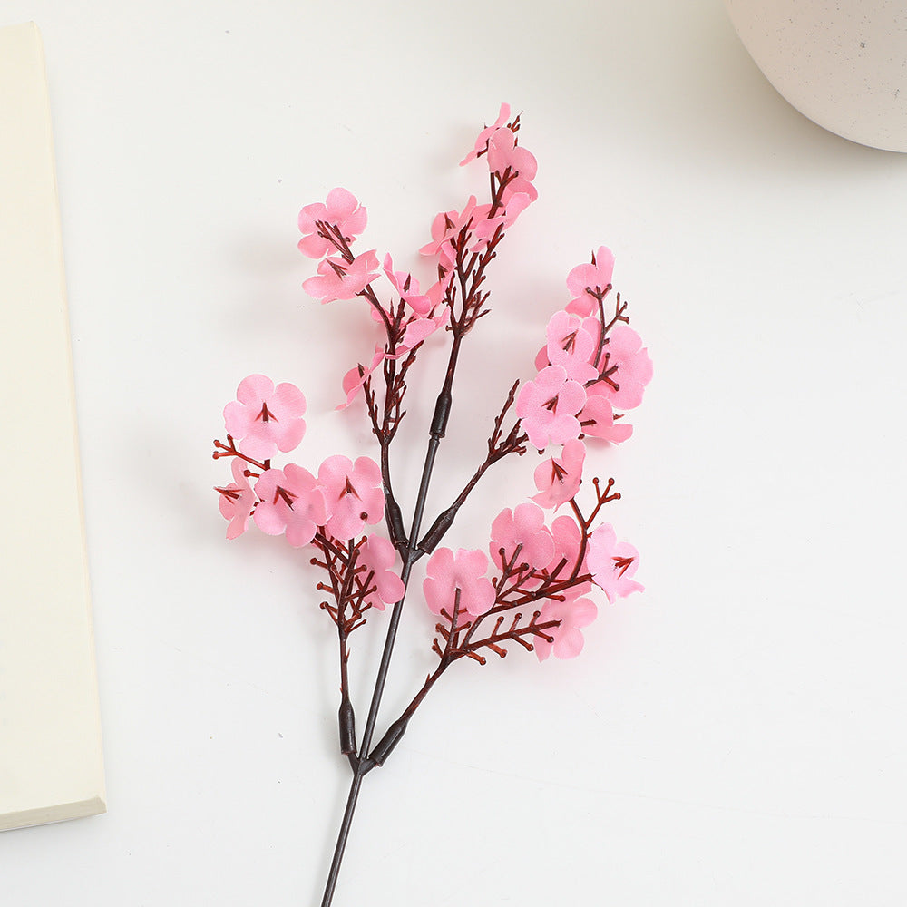 Decorative Artificial Flower Branch White Orange | Kelmera