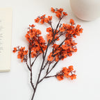 Decorative Artificial Flower Branch White Orange | Kelmera