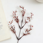 Decorative Artificial Flower Branch White Orange | Kelmera