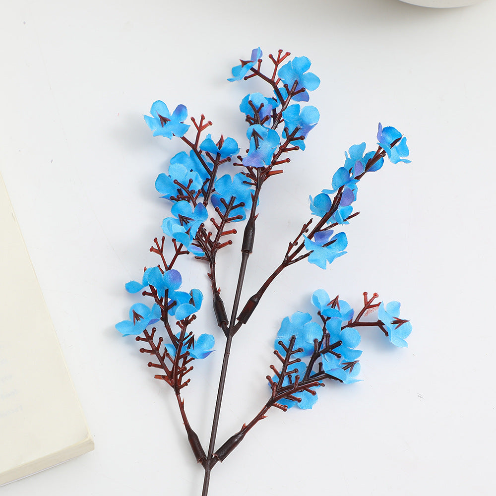 Decorative Artificial Flower Branch White Orange | Kelmera