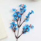 Decorative Artificial Flower Branch White Orange | Kelmera