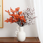 Decorative Artificial Flower Branch White Orange | Kelmera
