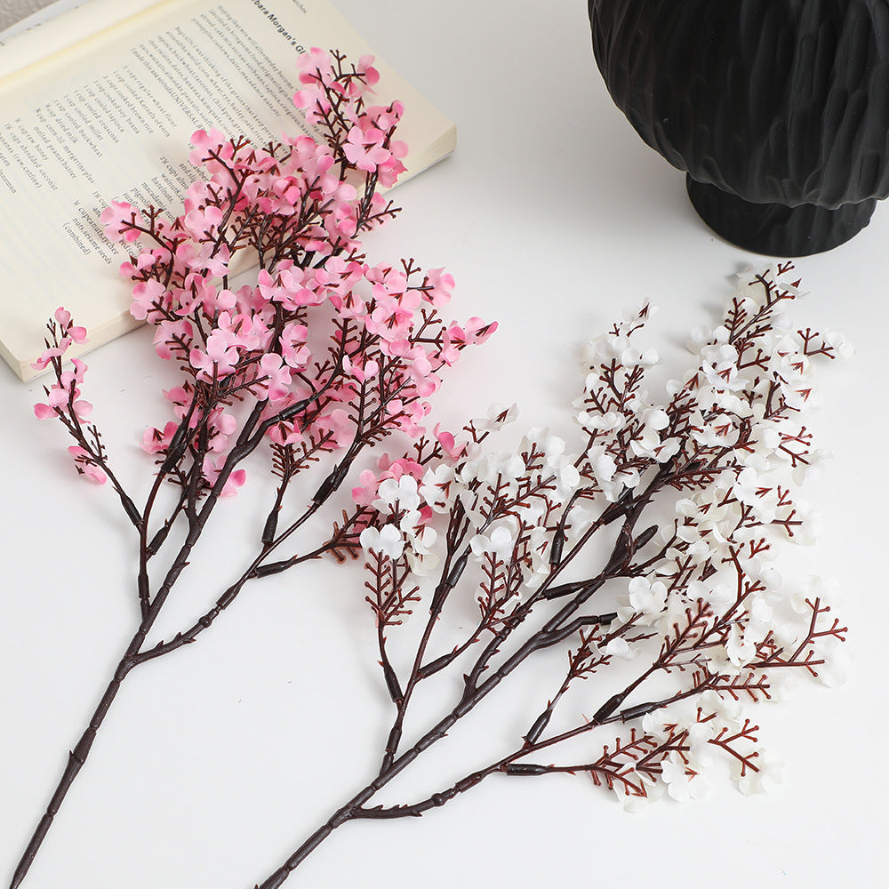 Decorative Artificial Flower Branch White Orange | Kelmera