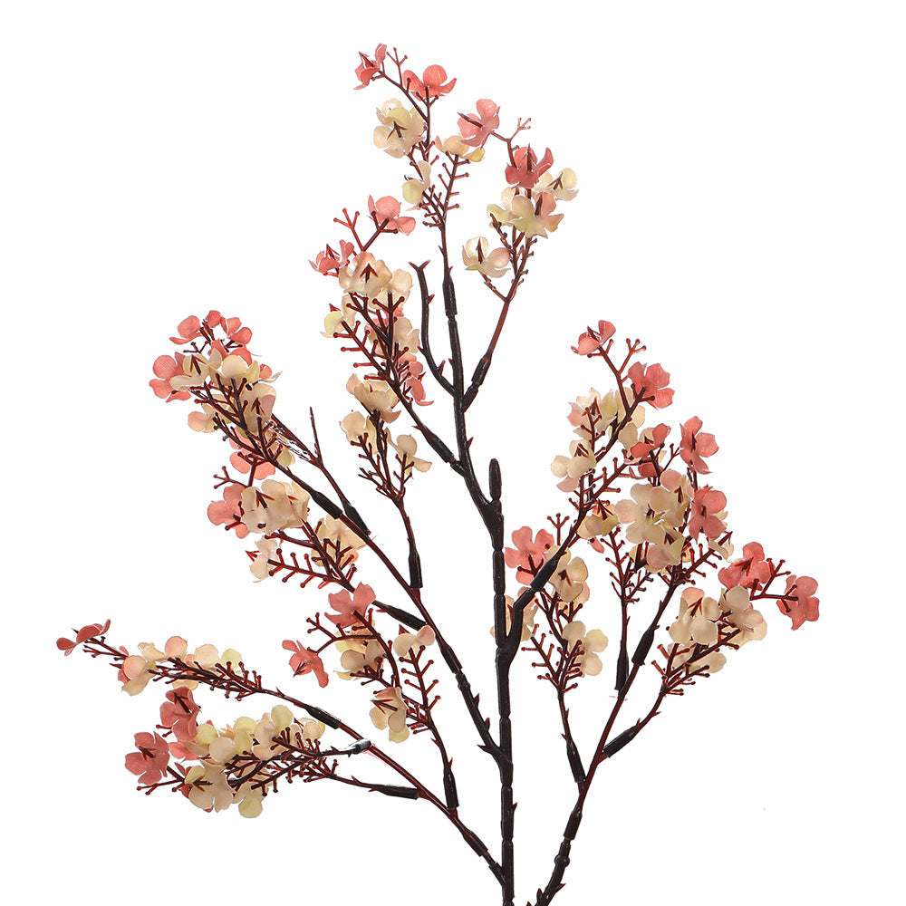 Decorative Artificial Flower Branch White Orange | Kelmera