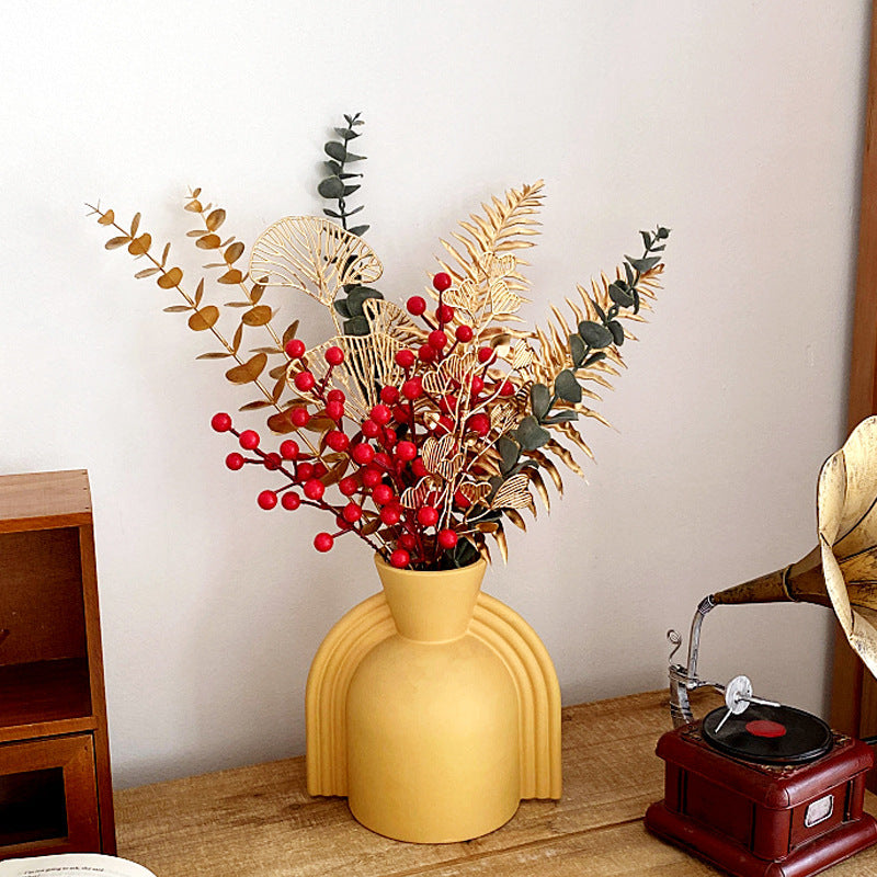 Decorative Artificial Flower Branch with Delicate Details Luck Charm Red Cat | Kelmera