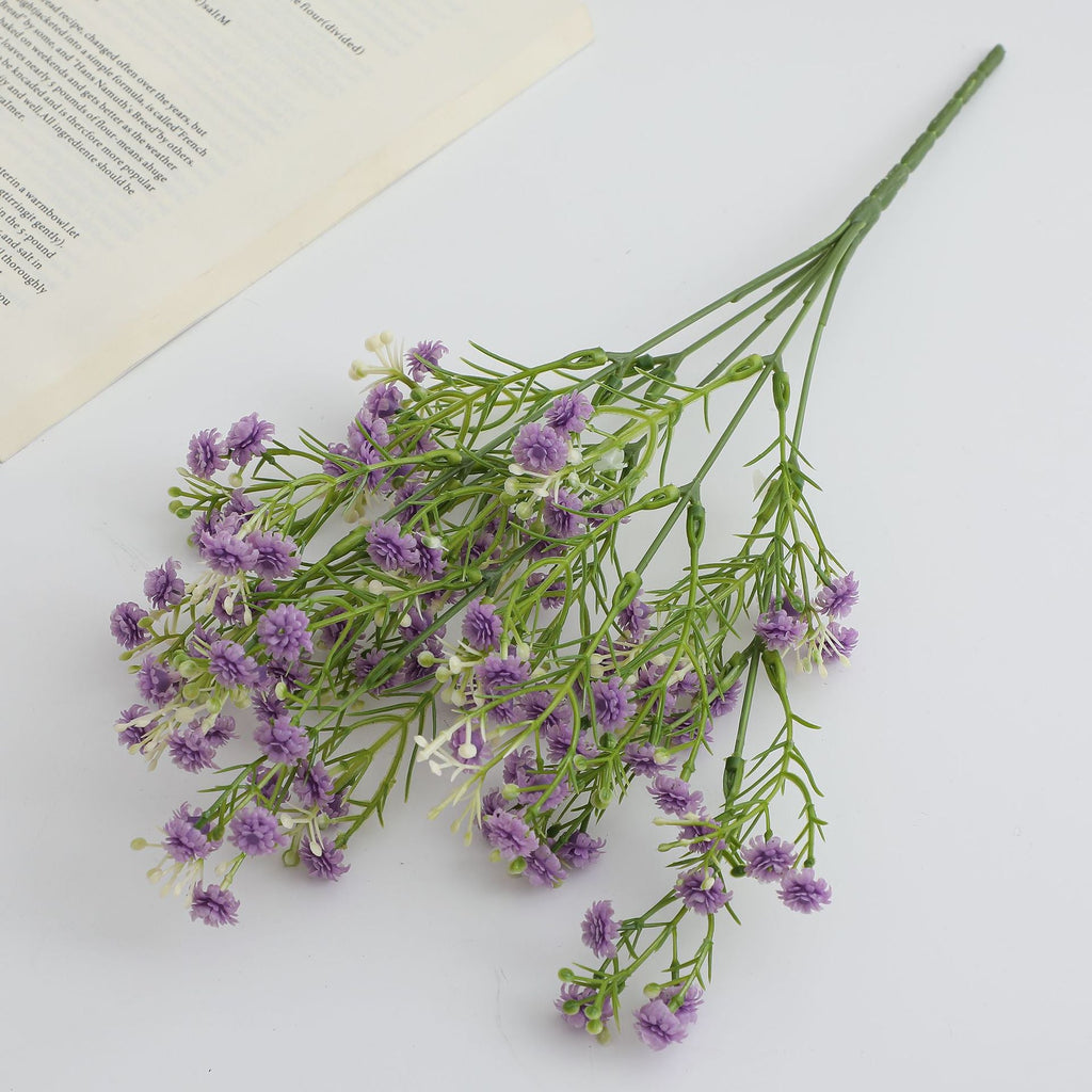 Decorative Artificial Flower Branch with Delicate Purple Flowers | Kelmera