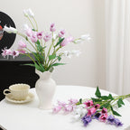 Decorative Artificial Flower Magenta White | Kelmera
