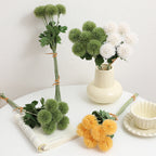 Decorative Artificial Flowers Green Yellow | Kelmera