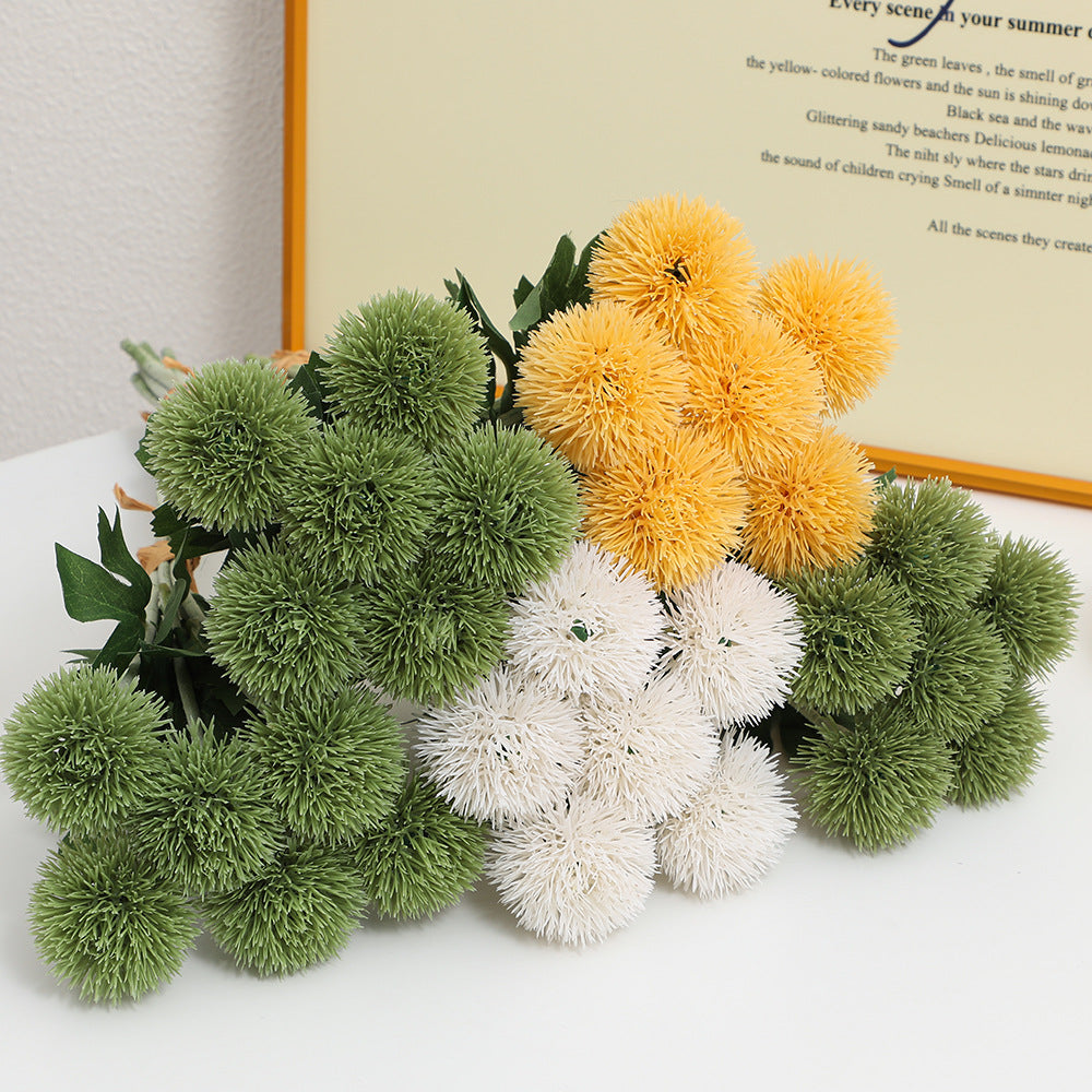 Decorative Artificial Flowers Green Yellow | Kelmera