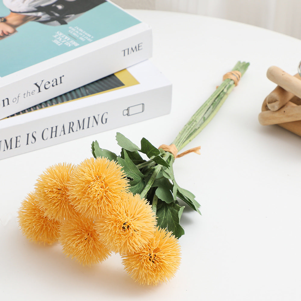 Decorative Artificial Flowers Green Yellow | Kelmera