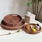 Decorative Basket Dark Brown White | Kelmera