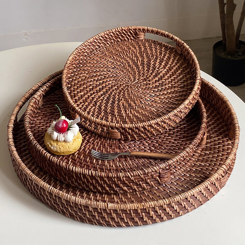 Decorative Basket Dark Brown White | Kelmera