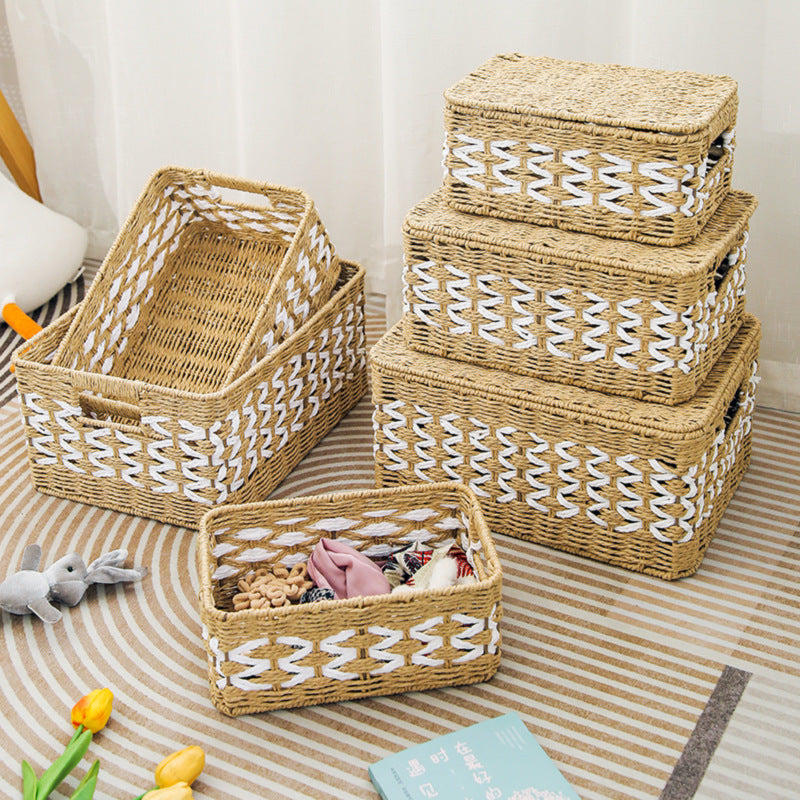 Decorative Basket made of Natural Fiber with Elegant Design | Kelmera